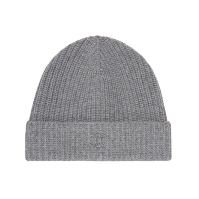 CELINE TRIOMPHE BEANIE IN SCOTTISH CASHMERE BLACK