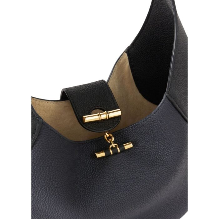 LORO PIANA MEDIUM BOBBIN BAG BLUE NAVY-BLACK