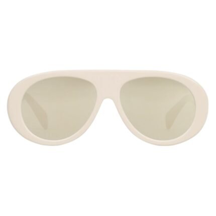 CELINE AVIATOR S300 SUNGLASSES IN ACETATE WITH MIRROR LENSES IVORY