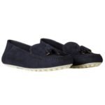 LORO PIANA DOT SOLE WALK LOAFER BLUE NAVY