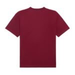CELINE TRIOMPHE LOOSE T SHIRT IN COTTON JERSEY VINTAGE BURGUNDY-ECRU