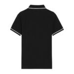 CELINE CLASSIC POLO SHIRT IN COTTON PIQUÉ BLACK-WHITE