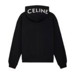 CELINE LOOSE ZIPPED HOODIE IN COTTON FLEECE