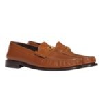 CELINE LUCO TRIOMPHE LOAFER IN POLISHED BULL TAN