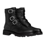 CELINE MAGGIE BUCKLE ZIPPED BOOT IN SHINY BULL