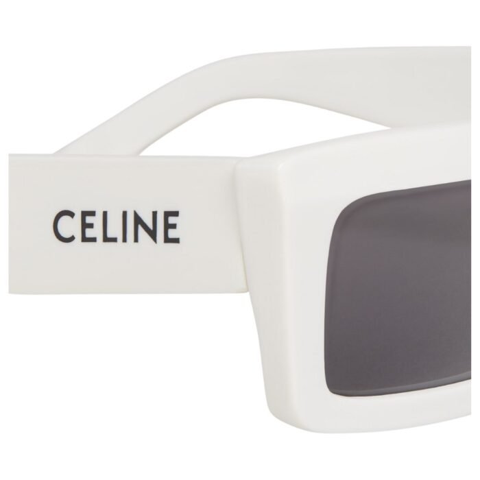 CELINE MONOCHROMS 02 SUNGLASSES IN ACETATE WHITE