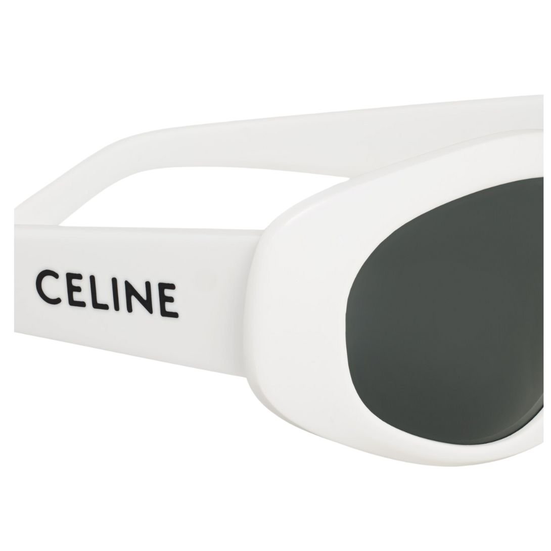 6 CELINE MONOCHROMS 07 SUNGLASSES IN ACETATE WHITE