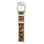 CELINE MEDIUM WESTERN BELT IN PONY CALFSKIN WITH LEOPARD PRINT