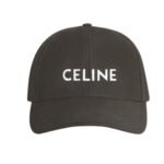 CELINE BASEBALL CAP IN COTTON EBENE
