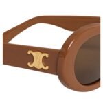CELINE TRIOMPHE 01 SUNGLASSES IN ACETATE CAMEL