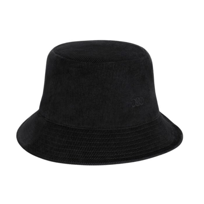 CELINE MINI TRIOMPHE BUCKET HAT IN CORDUROY