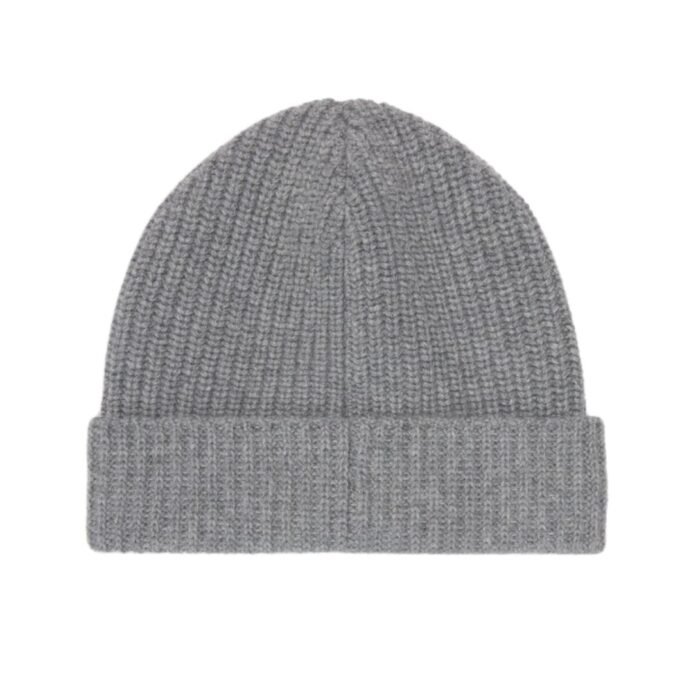 CELINE TRIOMPHE BEANIE IN SCOTTISH CASHMERE MEDIUM GREY