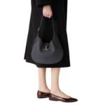 LORO PIANA MEDIUM BOBBIN BAG BLUE NAVY-BLACK