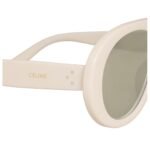 CELINE AVIATOR S300 SUNGLASSES IN ACETATE WITH MIRROR LENSES IVORY