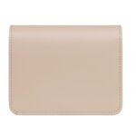 CELINE TRIOMPHE COMPACT WALLET IN SHINY CALFSKIN CAPPUCCINO