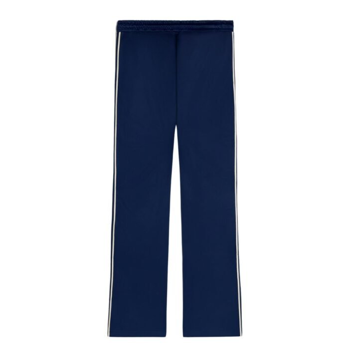 CELINE TRACKSUIT PANTS IN DOUBLE FACE JERSEY NAVY-OFF WHITE