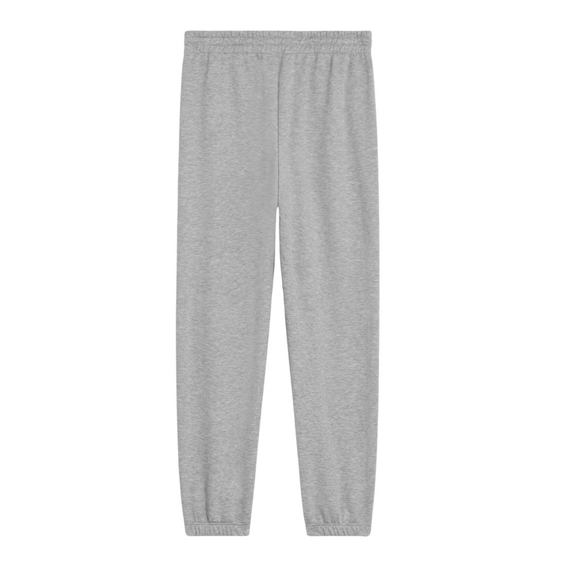6 CELINE TRIOMPHE LOOSE TRACK PANTS IN COTTON AND CASHMERE GREY-OFF WHITE