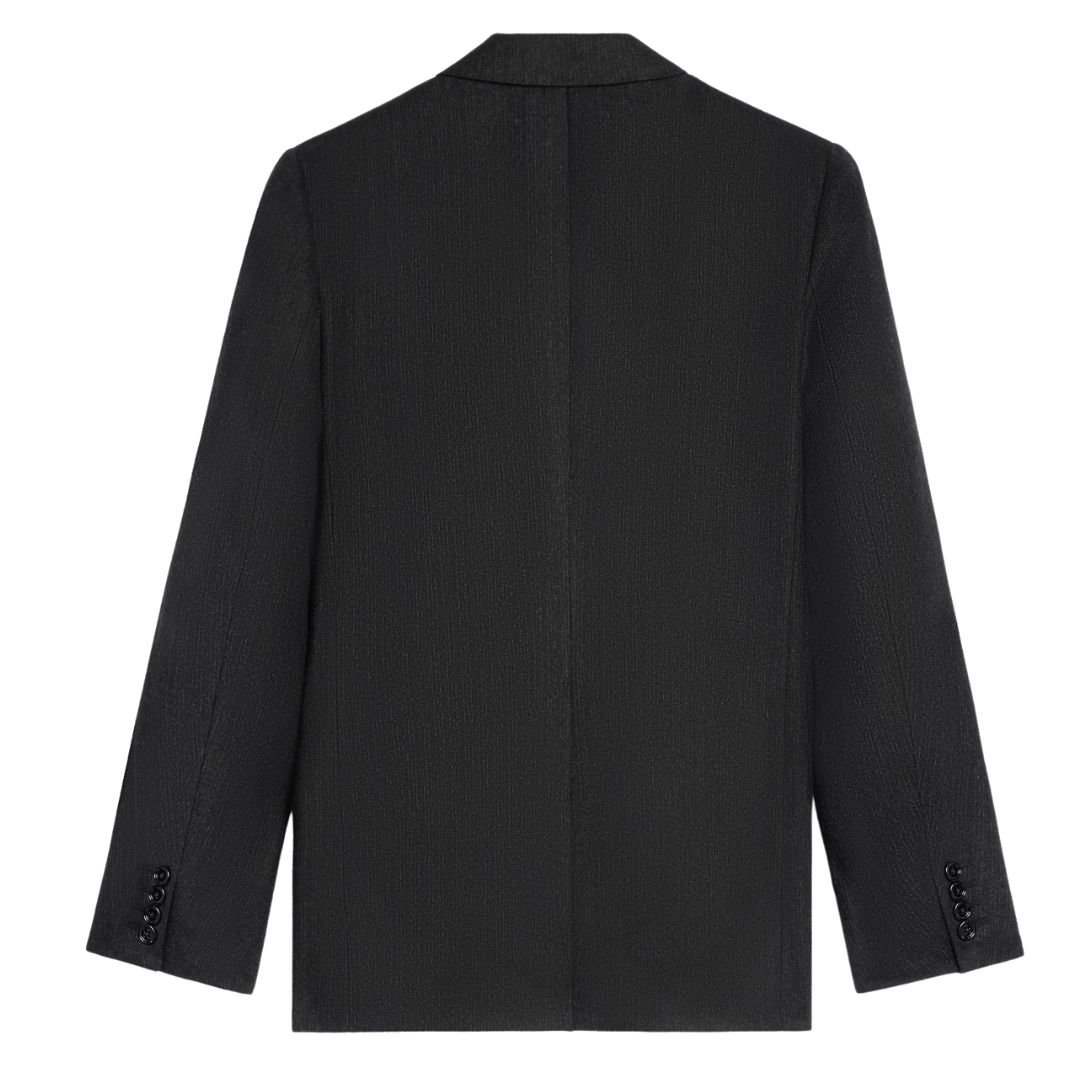 6 CELINE CARNABY JACKET IN STRIPED FLANNEL