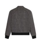CELINE TRIOMPHE BLOUSON JACKET IN PRINCE OF WALES WOOL