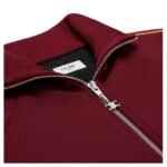 CELINE TRACKSUIT JACKET IN DOUBLE FACE JERSEY VINTAGE BURGUNDY