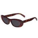 CELINE CAT EYE S310 SUNGLASSES IN ACETATE RED HAVANA
