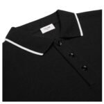 CELINE CLASSIC POLO SHIRT IN COTTON PIQUÉ BLACK-WHITE