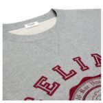 CELINE BLASON LOOSE SWEATSHIRT IN COTTON FLEECE GREY MELANGE