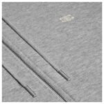 CELINE TRIOMPHE LOOSE ZIPPED HOODIE IN CASHMERE COTTON GREY MELANGE