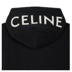 CELINE LOOSE ZIPPED HOODIE IN COTTON FLEECE