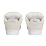CELINE HUNTINGTON LOW LACE UP SNEAKER IN SUEDE CALFSKIN AND MESH OPTIC WHITE