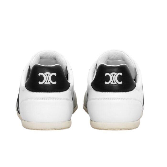 CELINE JOGGER LOW LACE UP SNEAKER WITH TRIOMPHE IN CALFSKIN AND SUEDE CALFSKIN