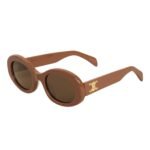 CELINE TRIOMPHE 01 SUNGLASSES IN ACETATE CAMEL