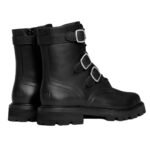 CELINE MAGGIE BUCKLE ZIPPED BOOT IN SHINY BULL