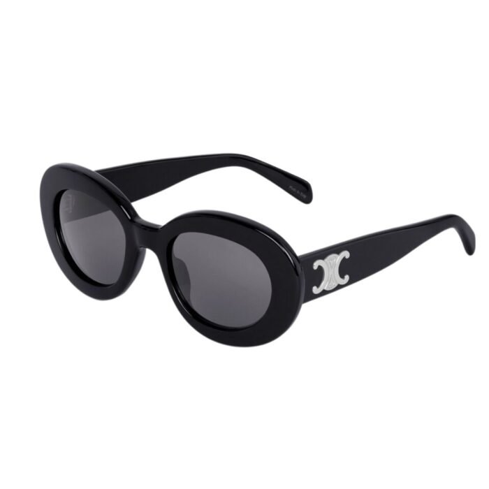 CELINE TRIOMPHE SKATE 01 SUNGLASSES IN ACETATE BLACK