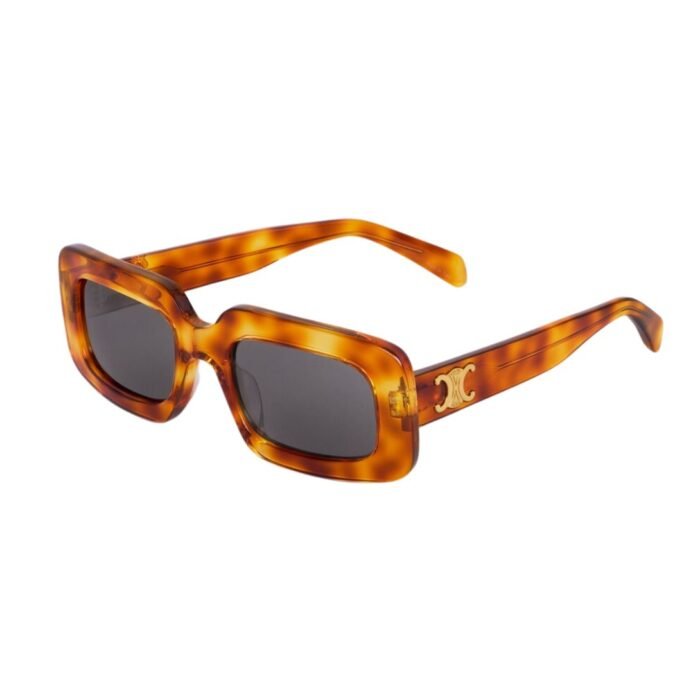 CELINE TRIOMPHE SKATE 02 SUNGLASSES IN ACETATE BLONDE SPOTTED HAVANA