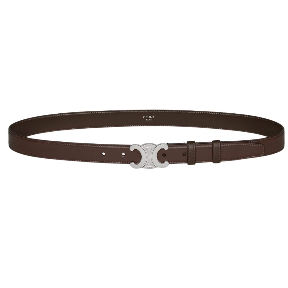 7 CELINE MEDIUM TRIOMPHE BELT IN TAURILLON LEATHER ECORCE