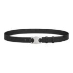 CELINE LARGE TRIOMPHE BELT IN VINTAGE CALFSKIN BLACK
