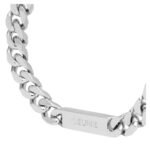 CELINE GOURMETTE BRACELET IN BRASS WITH RHODIUM FINISH