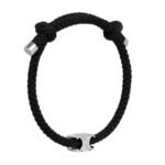 CELINE TRIOMPHE BEACH BRACELET IN ACRYLIC AND BRASS WITH RHODIUM FINISH