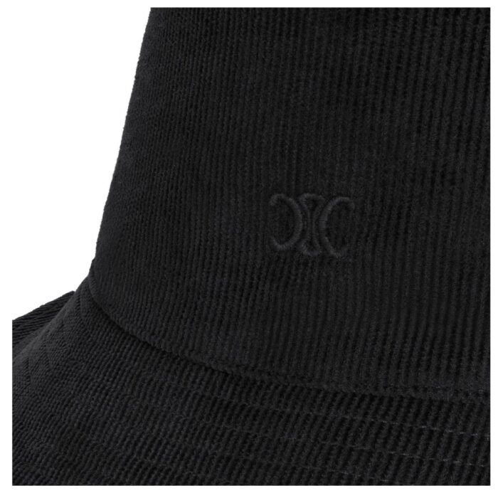 CELINE MINI TRIOMPHE BUCKET HAT IN CORDUROY