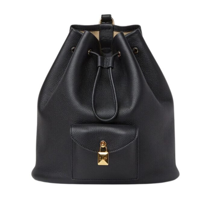 LORO PIANA EXTRA DRAWSTRING BACKPACK L27 BLUE NAVY
