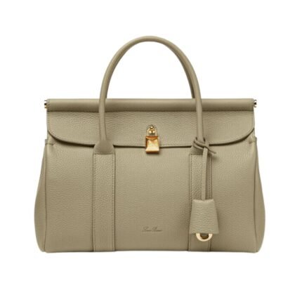 LORO PIANA LOOM BAG L25 DRIED TARAGON-SUN GOLD