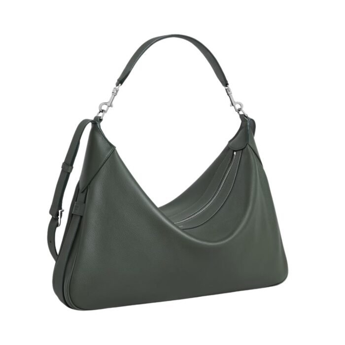 CELINE LARGE STRAP ROMY IN SUPPLE GRAINED CALFSKIN DARK ARMY
