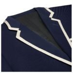 CELINE BLASON CLASSIC JACKET IN DIAGONAL WOOL