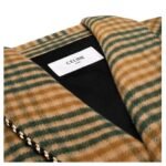 CELINE SMOKING COAT IN TARTAN CHECKED WOOL