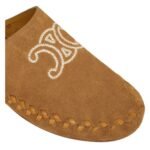 CELINE MARLOU TRIOMPHE MULE IN SUEDE CALFSKIN