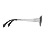 CELINE TRIOMPHE METAL 03 SUNGLASSES IN METAL SILVER-SMOKE