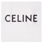 CELINE LOOSE T SHIRT IN COTTON JERSEY ECRU-BLACK