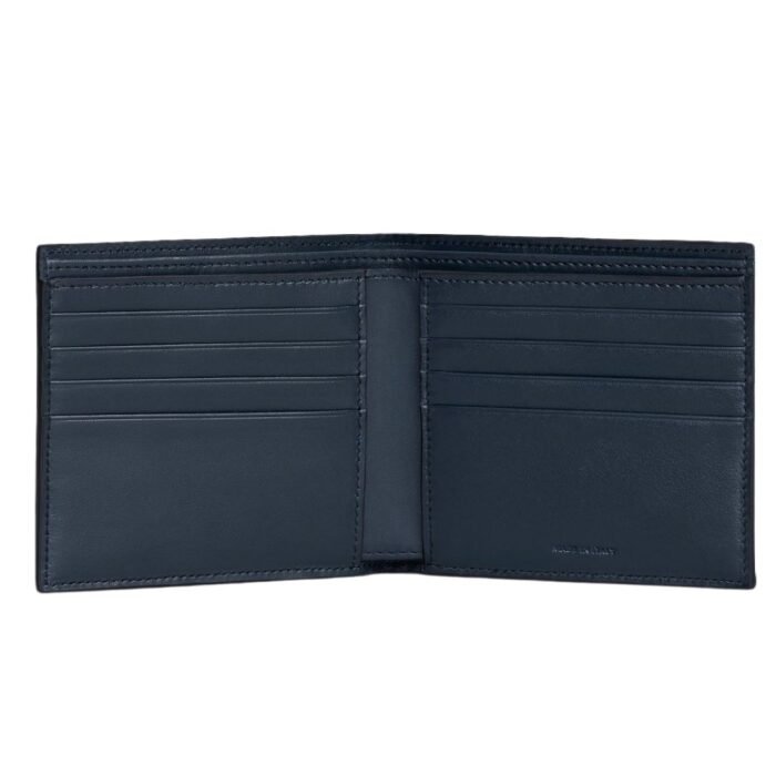 CELINE BI FOLD WALLET IN GRAINED CALFSKIN NAVY BLUE