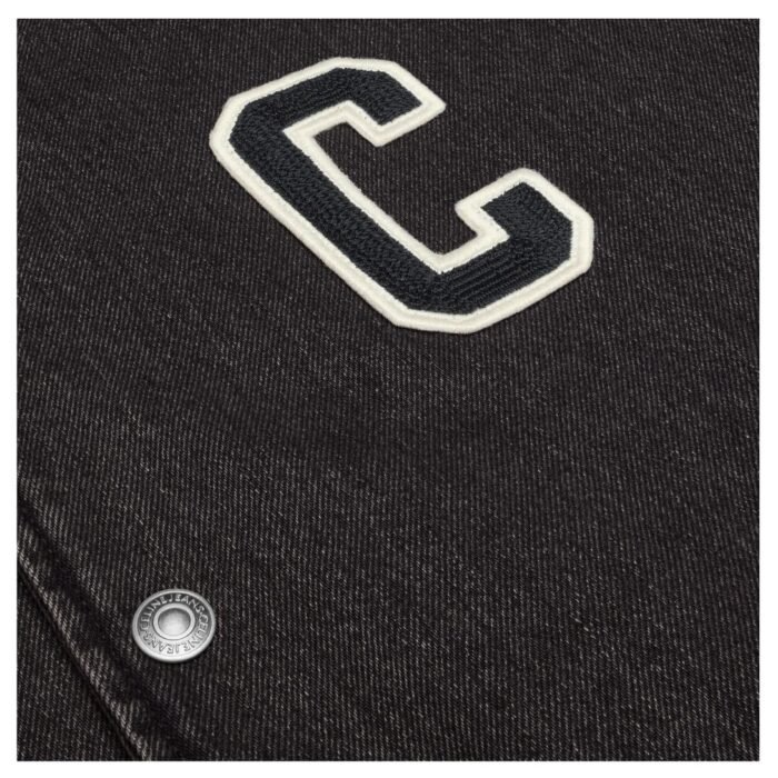 CELINE LOOSE TEDDY JACKET IN CHARCOAL WASH DENIM